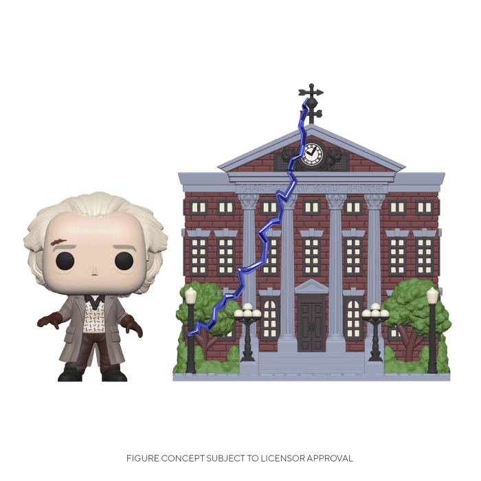 Doc with Clock Tower - Funko Pop! Town - Back to the Future