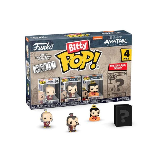 Iroh, Admiral Zhao, Fire Lord Ozai and mystery chase - Funko Bitty Pop! - Avatar the Last Airbender