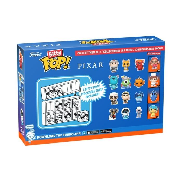 Wall-E, EVE, Remy and mystery chase - Funko Bitty Pop! - Disney Pixar