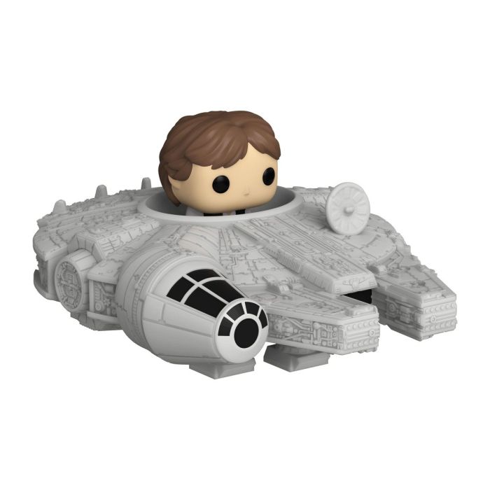 Star Wars Bitty POP! Rides Vinyl Figure Display Han Solo w/Millenium Falcon 2,5 cm 