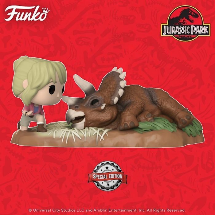 Dr. Sattler & Triceratops - Funko Movie Moment - Jurassic Park