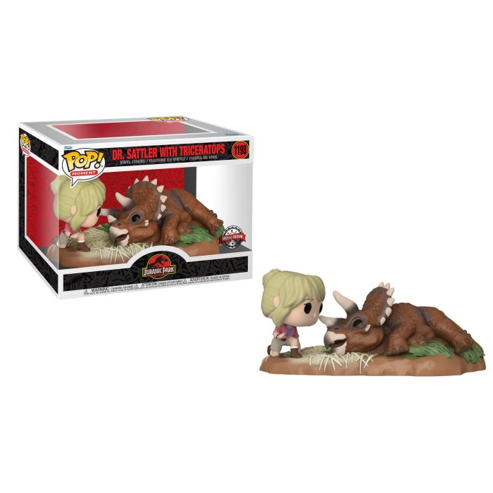 Dr. Sattler & Triceratops - Funko Movie Moment - Jurassic Park