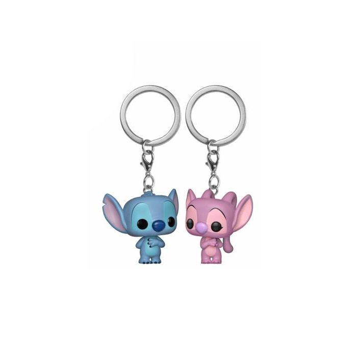 Lilo & Stitch Pocket POP! Vinyl Keychain 2-Pack Stitch & Angel 4 cm