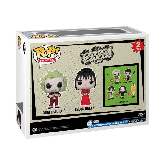 Beetlejuice 2 POP! Animation Vinyl Figures 2-Pack Beetlejuice & Lydia Deetz 9 cm