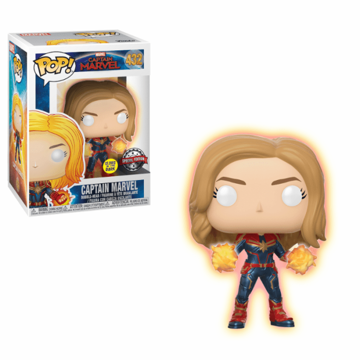 Funko Pop! Captain Marvel - Captain Marvel (Glowing hands) Limited Edition