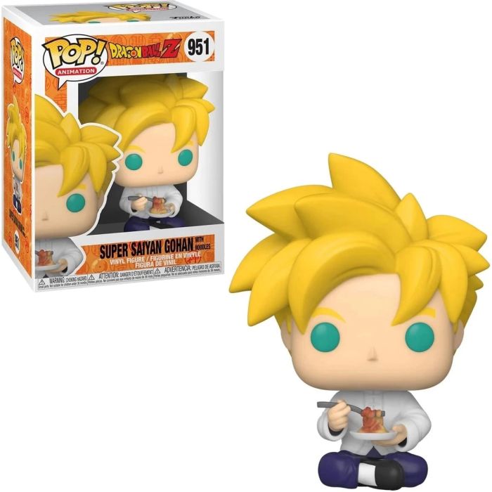 Dragon Ball Z POP! Animation Vinyl Figure Super Saiyan Gohan with Noodles 9 cm