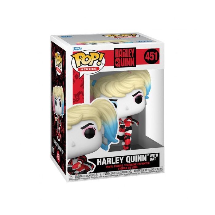 DC Comics: Harley Quinn Takeover POP! Heroes Vinyl Figure Harley with Bat 9 cm