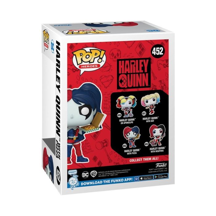 DC Comics: Harley Quinn Takeover POP! Heroes Vinyl Figure Harley with Pizza 9 cm