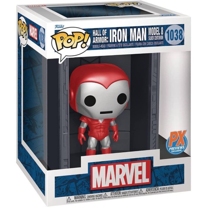 Hall of Armor: Iron Man Mark 8 Silver Centurion - Funko Pop! Deluxe - Iron Man