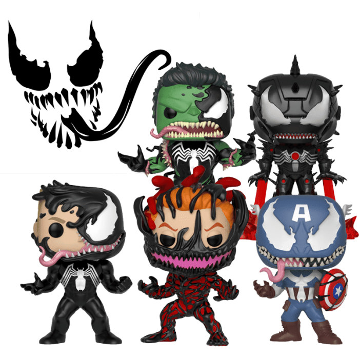 Funko Pop! Marvel Venom Set