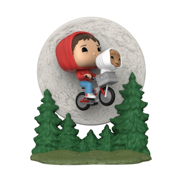 E.T. the Extra-Terrestrial POP! Moment Vinyl Figure Elliot and ET Flying (GITD) 9 cm