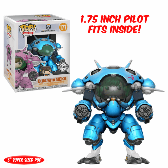 Funko Pop: Overwatch - Meka with D.Va Driver (Blueberry) Limited Edition
