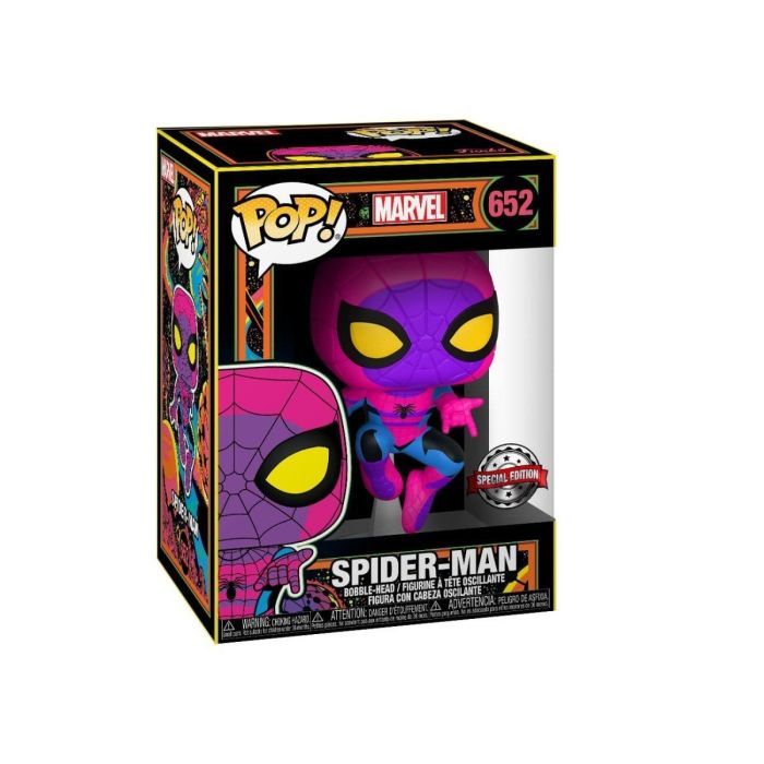 Spider-Man (Black Light) - Funko Pop! & Tee - Marvel