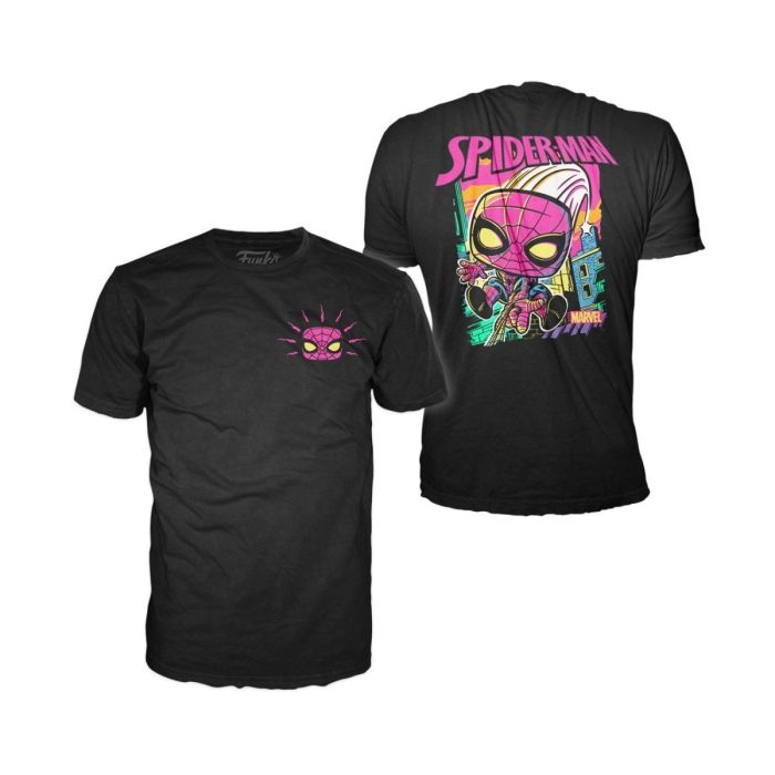 Spider-Man (Black Light) - Funko Pop! & Tee - Marvel