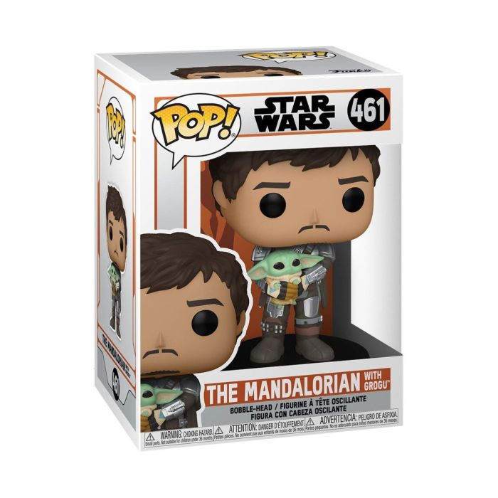 Mando Holding Grogu - Funko Pop! - The Mandalorian