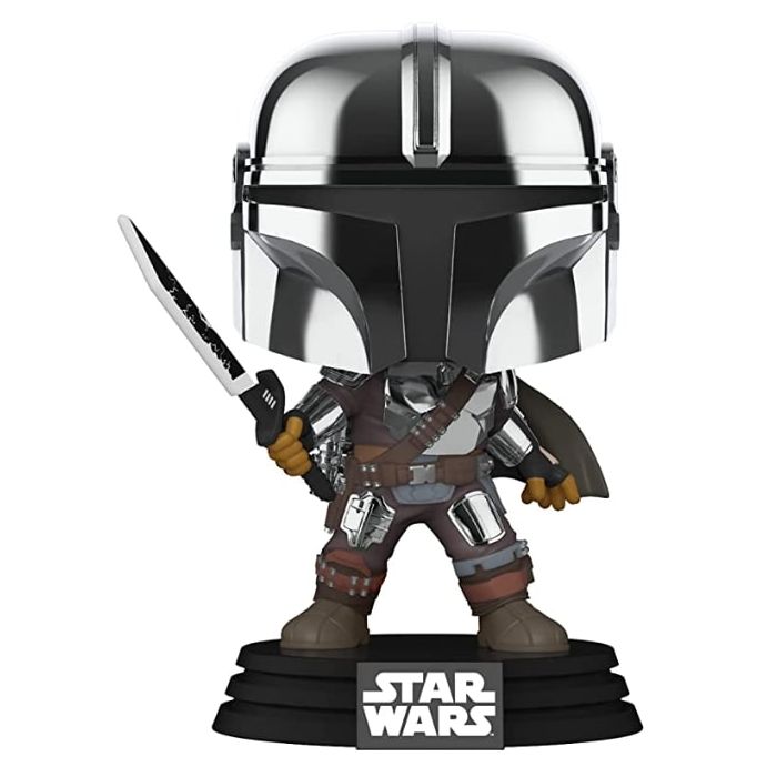 Star Wars: Mandalorian POP! Vinyl Figure MandoW/DrkSabr(GW/MT) 9 cm