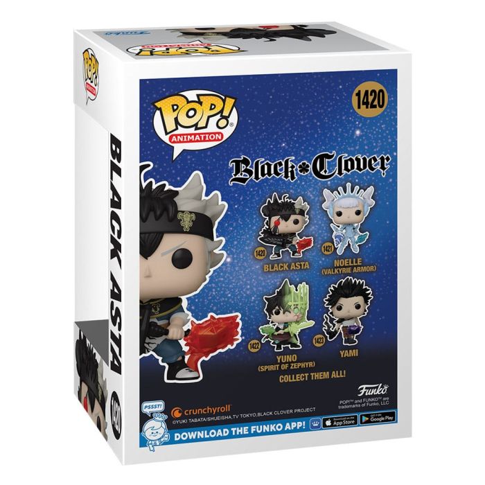 Black Clover POP! Animation Vinyl Figure Black Asta 9 cm