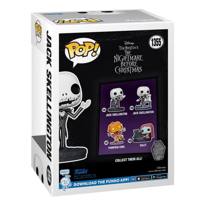 Nightmare before Christmas 30th POP! Disney Vinyl Figure Jack w/Gravestone 9 cm 