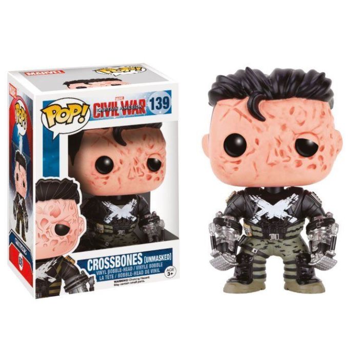 Pop! Marvel: Captain America Civil War - Crossbones (Unmasked)