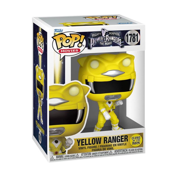 Mighty Morphin Power Rangers: The Movie POP! Movies Vinyl Figures Yellow Ranger (GITD) 9 cm