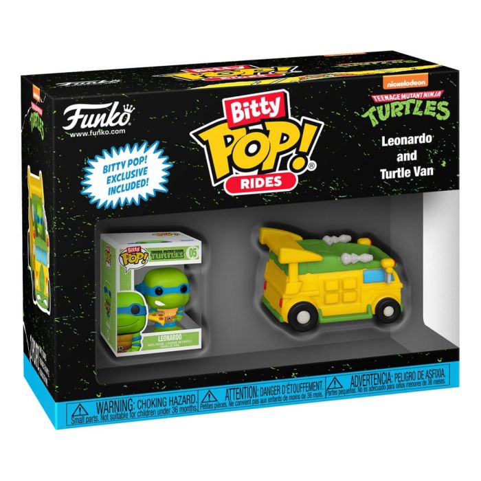 Teenage Mutant Ninja Turtles POP! Rides Vinyl Figure Leonardo w/Van 2,5 cm 
