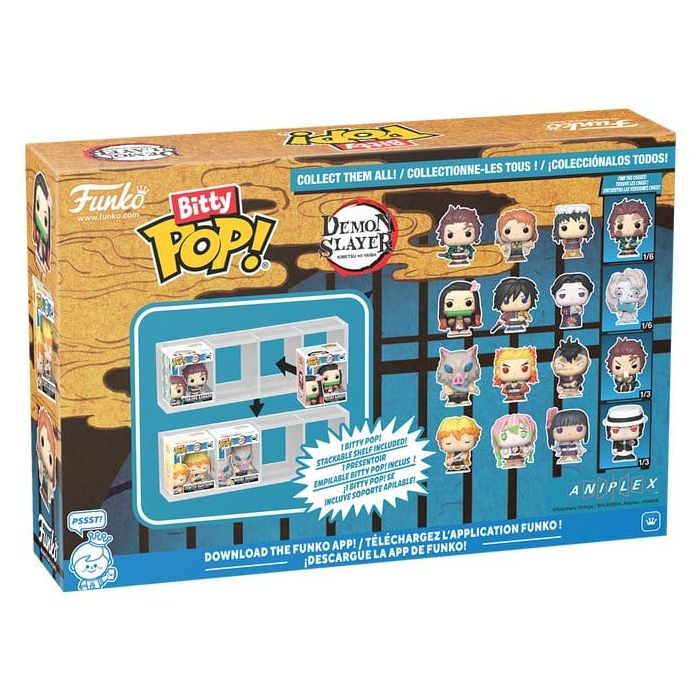 Demon Slayer: Kimetsu no Yaiba Bitty POP! Vinyl Figure 4-Pack Tanjiro 2,5 cm