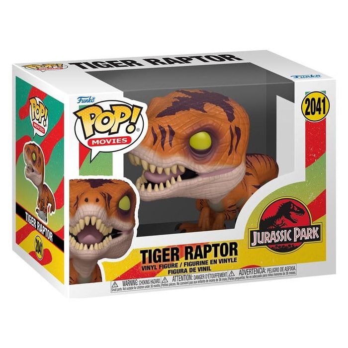 Jurassic Park POP! Movies Vinyl Figure Tiger Raptor 9 cm