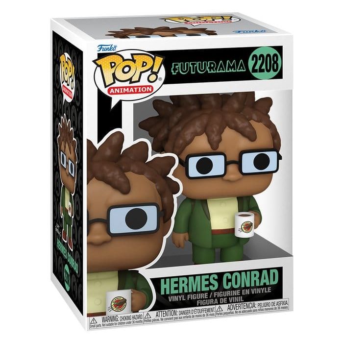 Futurama Pop! Animation Vinyl Figure Hermes w/Mug 9 cm