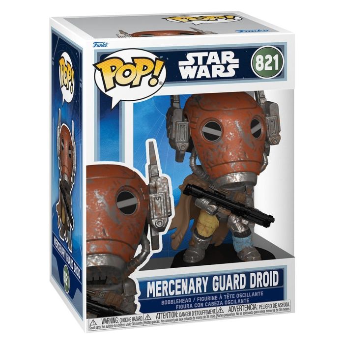 Star Wars: The Mandalorian and Grogu POP! Vinyl Bobblehead Figure Mercenary Guard Droid 9 cm