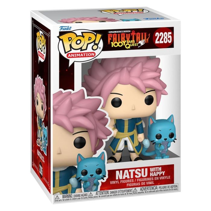 Fairy Tail-100 Years Quest POP! Animation Vinyl Figure Natsu & Happy 9 cm