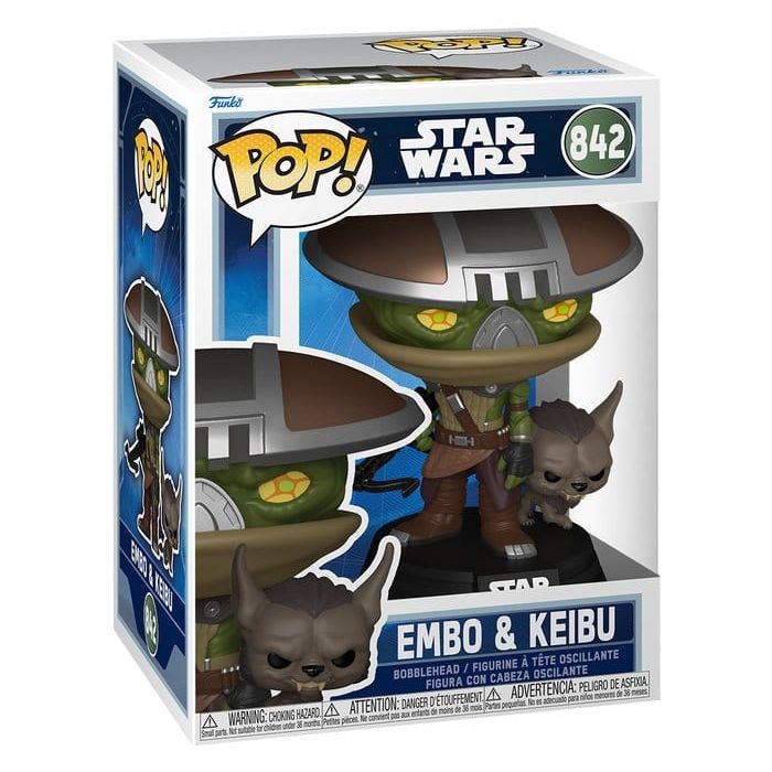 Star Wars: The Mandalorian and Grogu POP! & Buddy Vinyl Figure Embo & Keibu 9 cm