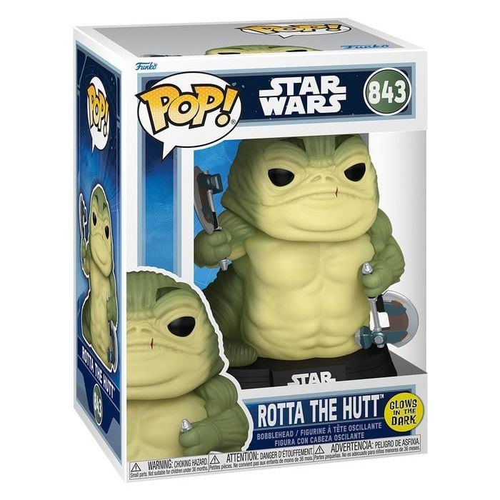 Star Wars: The Mandalorian and Grogu POP! Vinyl Figure Rotta the Hutt (Glow) 9 cm