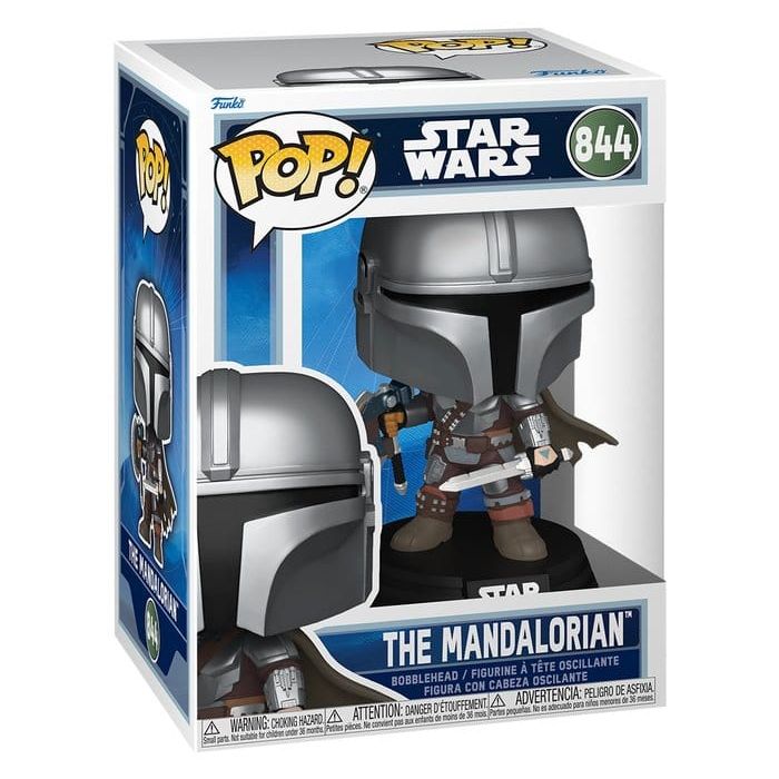 Star Wars: The Mandalorian and Grogu POP! Vinyl Figure The Mandalorian (Dual Wield) 9 cm