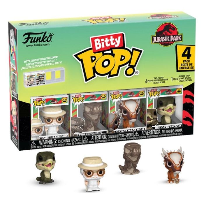 Jurassic Park Bitty POP! Vinyl Figure 4-Pack Series 2 2,5 cm