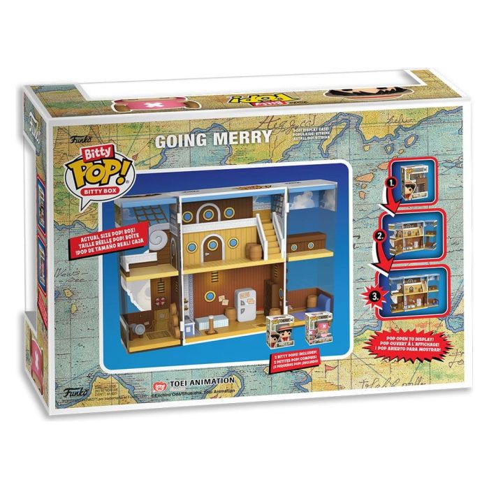 One Piece Bitty POP! Bitty Box Display with 2 Vinyl Figures Going Merry