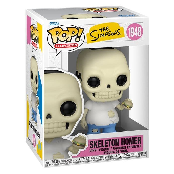 The Simpsons POP! Animation Vinyl Figure Skeleton Homer 9 cm