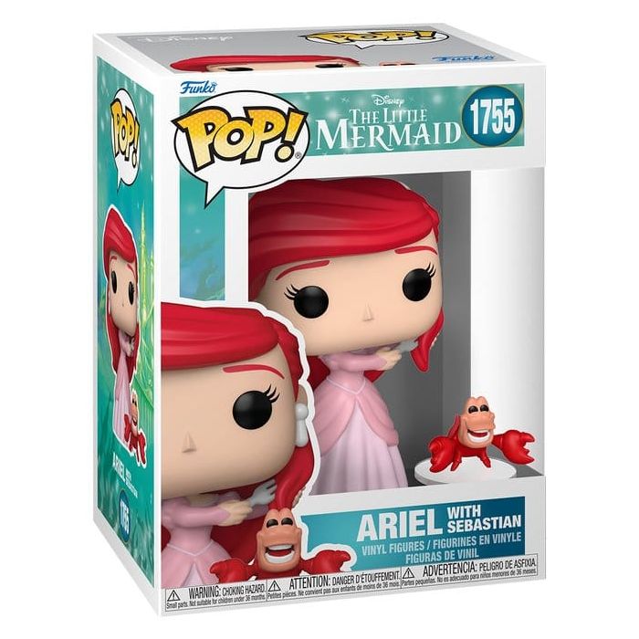 The Little Mermaid POP! Vinyl Figure S3 – Ariel with Sebastian 9 cm