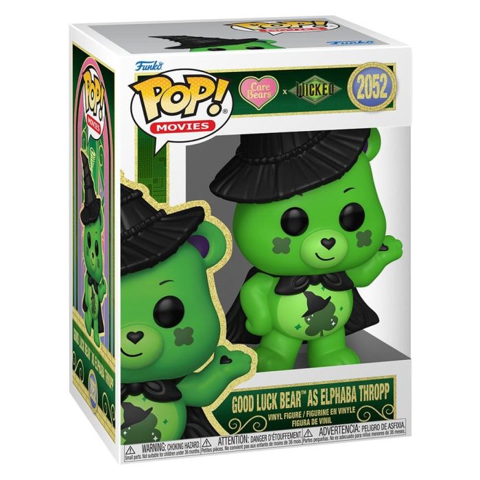 Wicked x Care Bears POP! Vinyl Figure Good Luck Bear as Elphaba 9 cm