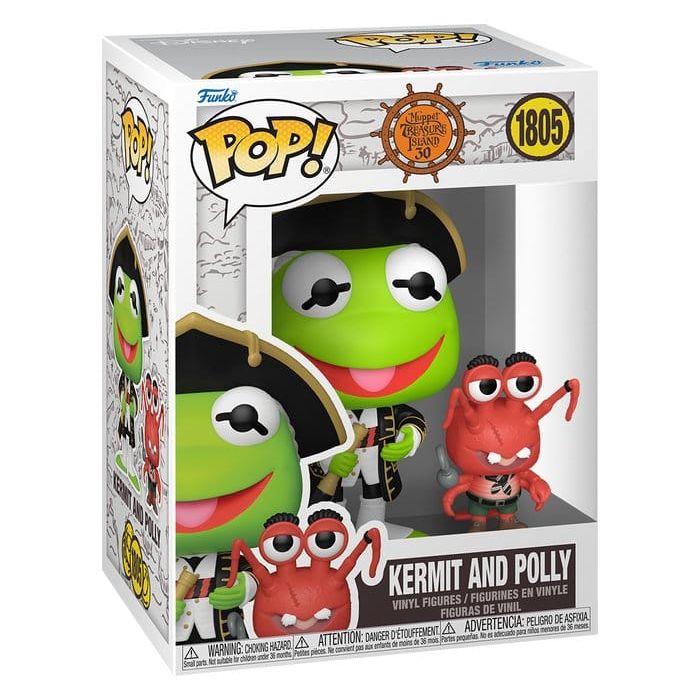 Muppet Treasure Island POP! Pop! & Buddy Vinyl Kermit & Polly 9 cm