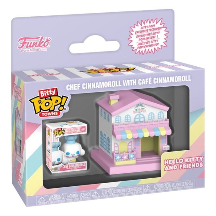 Sanrio Bitty POP! Town Vinyl Figure Cafe Cinnamoroll w/C