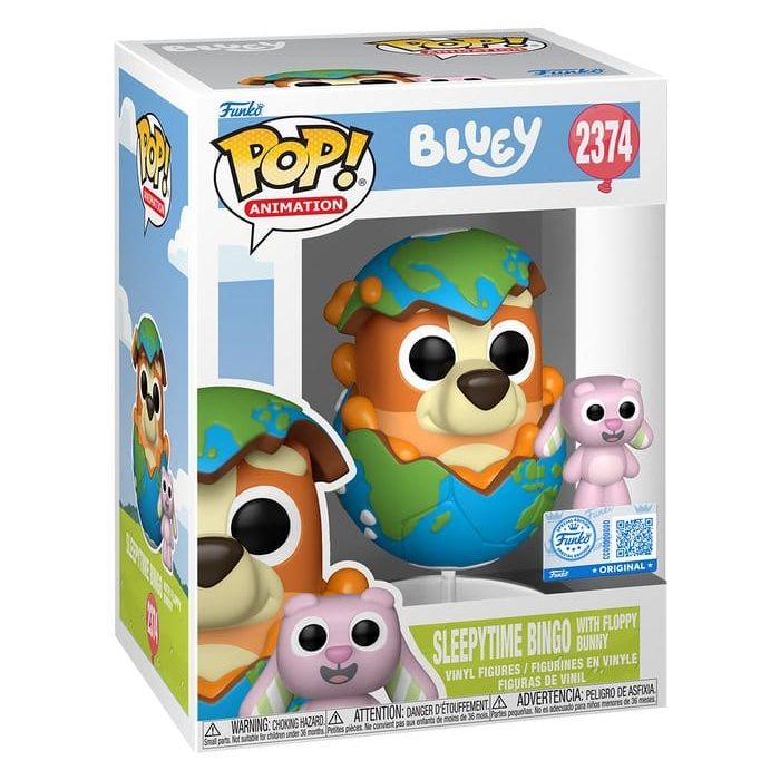 Bluey POP! & Buddy Vinyl Figure Sleepytime Bingo with Floppy Bunny 9 cm