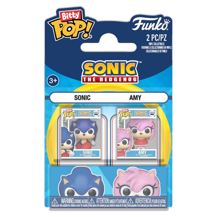 Sonic the Hedgehog Bitty POP! Vinyl Figure 2-Pack Sonic & Amy Rose 2 cm
