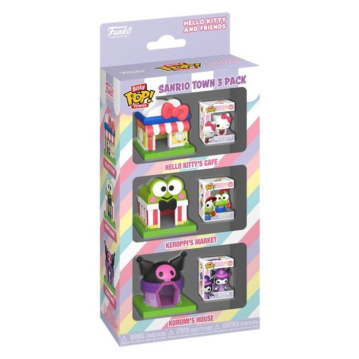 Sanrio Bitty POP! Towns Vinyl Figure 3-Pack SanrioTown