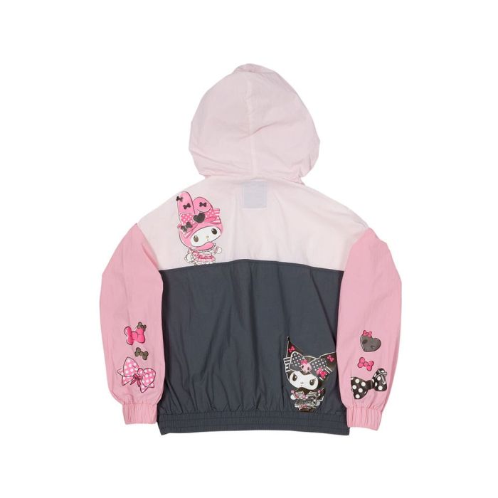 Sanrio by Loungefly Windbreaker Jacket My Melody and Kuromi Size XL