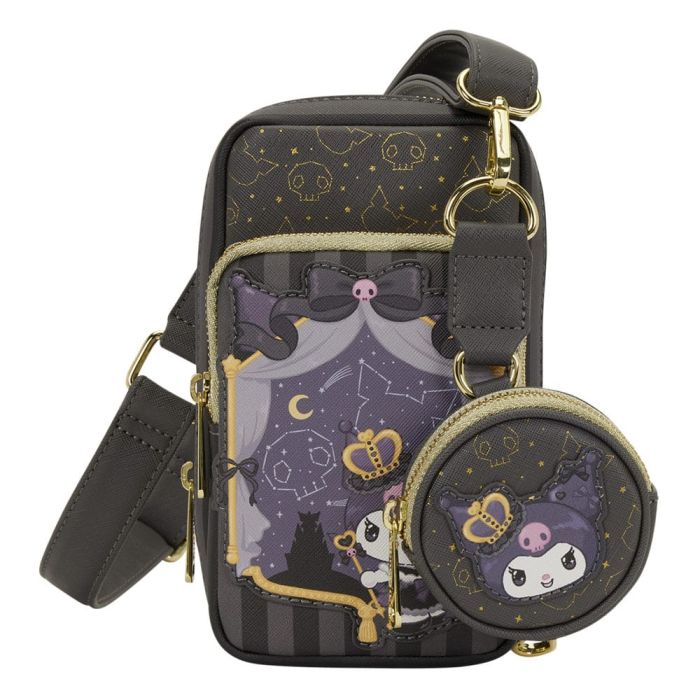 Sanrio by Loungefly Crossbody with Coin Bag 20th Anniversary Kuromi Cell Phone