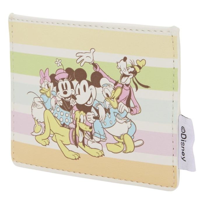 Disney by Loungefly Cardholder Mickey and Friends Rainbow Stripes