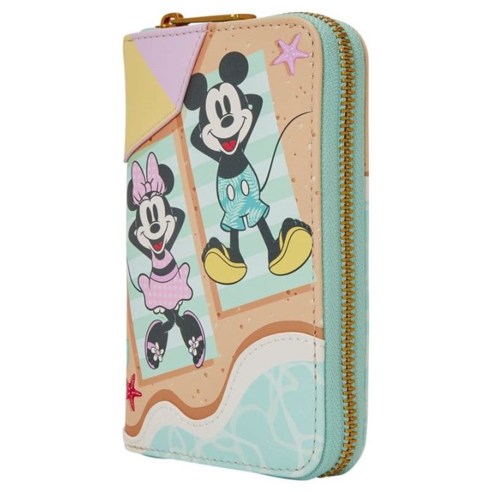 Mickey & Minnie Beach Fun Zip Around Wallet