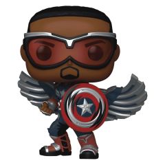 Marvel POP! Comics Vinyl Figure Captain America (Sam Wilson) (Comic Deco) Exclusive 9 cm