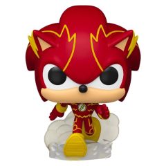 DC x Sonic the Hedgehog POP! Heroes Vinyl Figure Sonic as The Flash 9 cm