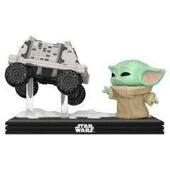 Star Wars: The Mandalorian and Grogu POP! Moment Vinyl Figures Grogu with Polar Mouse Droid 9 cm